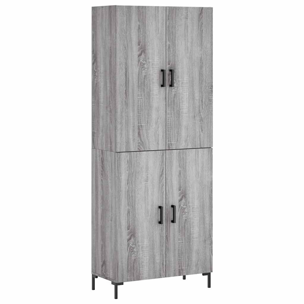 Ντουλάπι Γκρι Sonoma 69,5 x 34 x 180 εκ. Επεξεργασμένο Ξύλο
