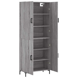 Ντουλάπι Γκρι Sonoma 69,5 x 34 x 180 εκ. Επεξεργασμένο Ξύλο