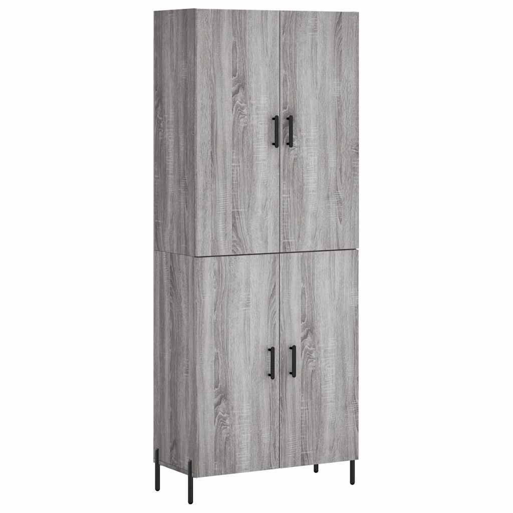 Ντουλάπι Γκρι Sonoma 69,5 x 34 x 180 εκ. Επεξεργασμένο Ξύλο