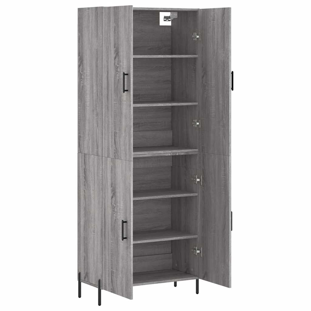 Ντουλάπι Γκρι Sonoma 69,5 x 34 x 180 εκ. Επεξεργασμένο Ξύλο