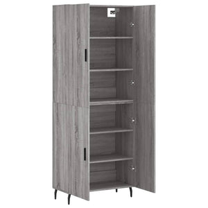 Ντουλάπι Γκρι Sonoma 69,5 x 34 x 180 εκ. Επεξεργασμένο Ξύλο
