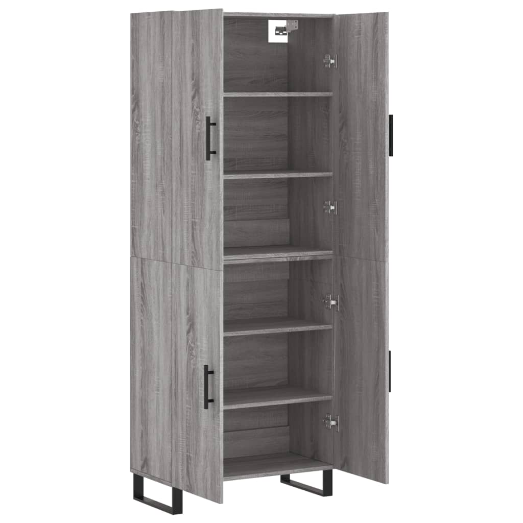 Ντουλάπι Γκρι Sonoma 69,5 x 34 x 180 εκ. Επεξεργασμένο Ξύλο