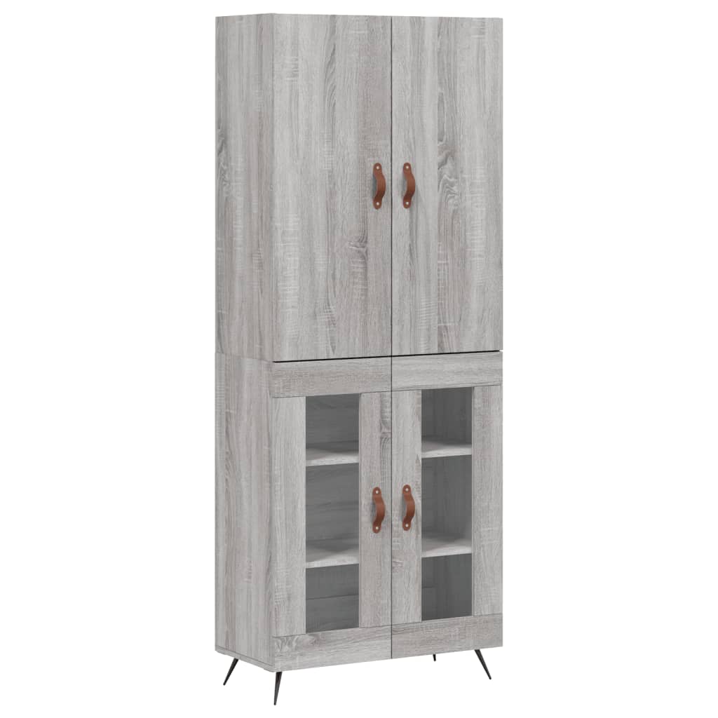 Ντουλάπι Γκρι Sonoma 69,5 x 34 x 180 εκ. Επεξεργασμένο Ξύλο - Pakobazaar
