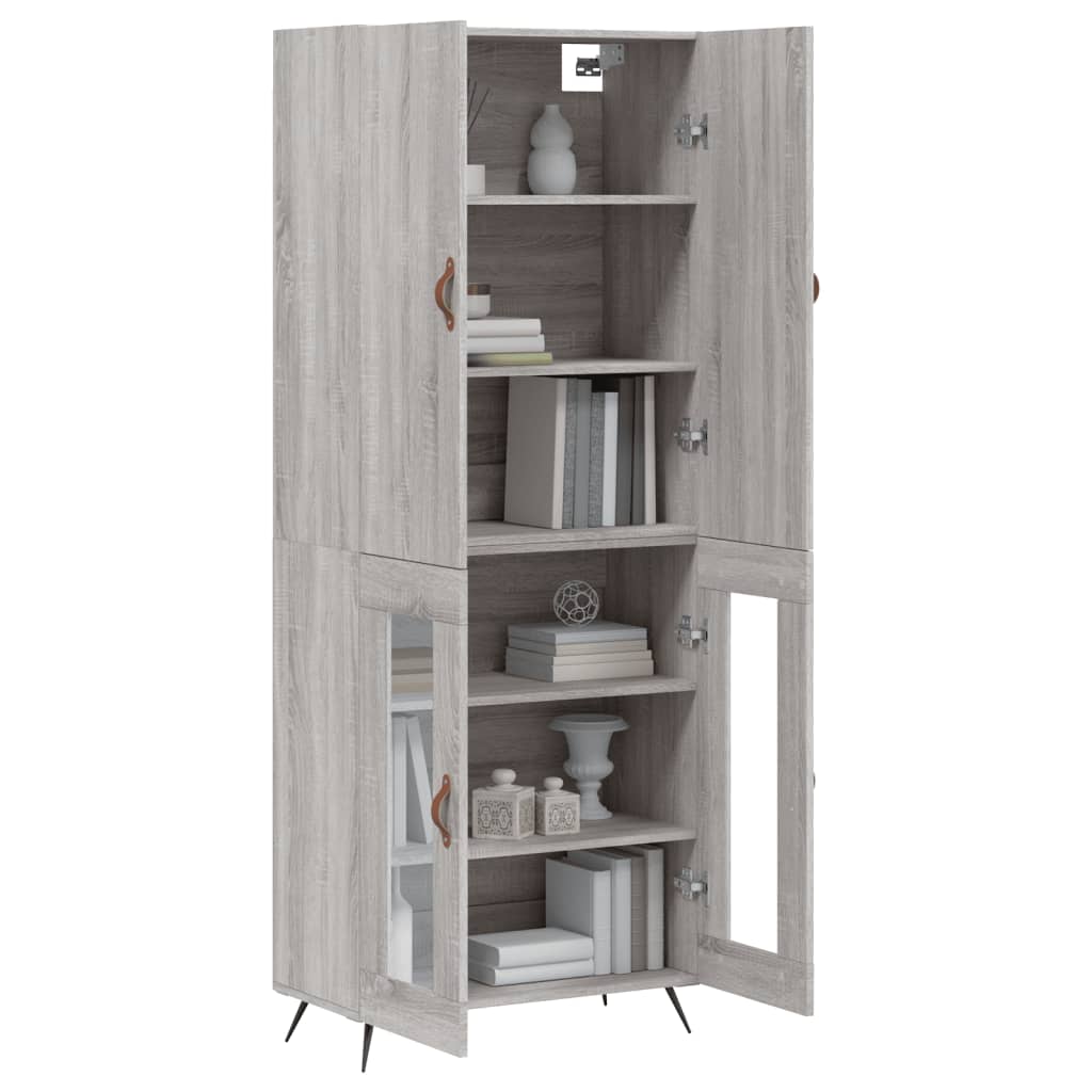 Ντουλάπι Γκρι Sonoma 69,5 x 34 x 180 εκ. Επεξεργασμένο Ξύλο - Pakobazaar
