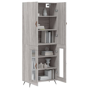 Ντουλάπι Γκρι Sonoma 69,5 x 34 x 180 εκ. Επεξεργασμένο Ξύλο - Pakobazaar