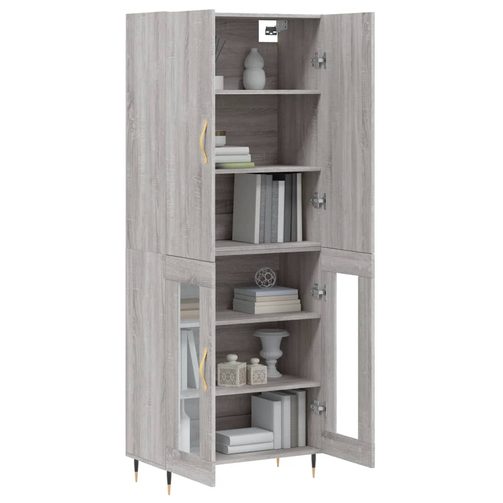 Ντουλάπι Γκρι Sonoma 69,5 x 34 x 180 εκ. Επεξεργασμένο Ξύλο