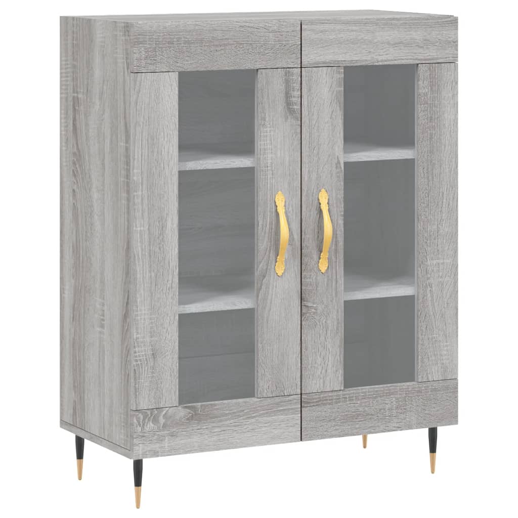 Ντουλάπι Γκρι Sonoma 69,5 x 34 x 180 εκ. Επεξεργασμένο Ξύλο