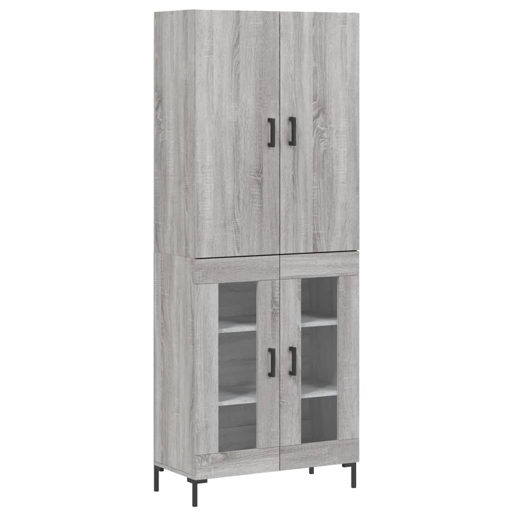 Ντουλάπι Γκρι Sonoma 69,5 x 34 x 180 εκ. Επεξεργασμένο Ξύλο