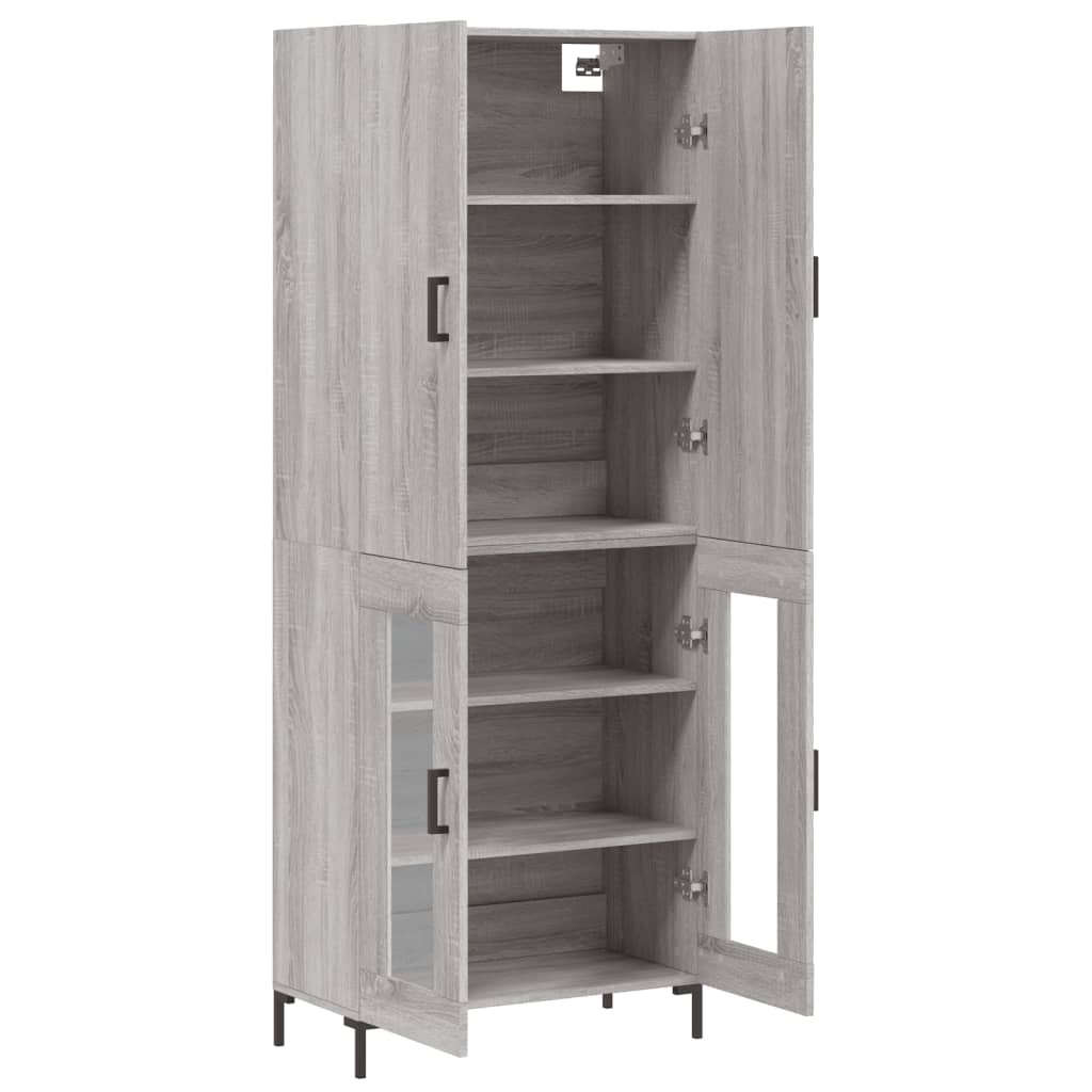 Ντουλάπι Γκρι Sonoma 69,5 x 34 x 180 εκ. Επεξεργασμένο Ξύλο