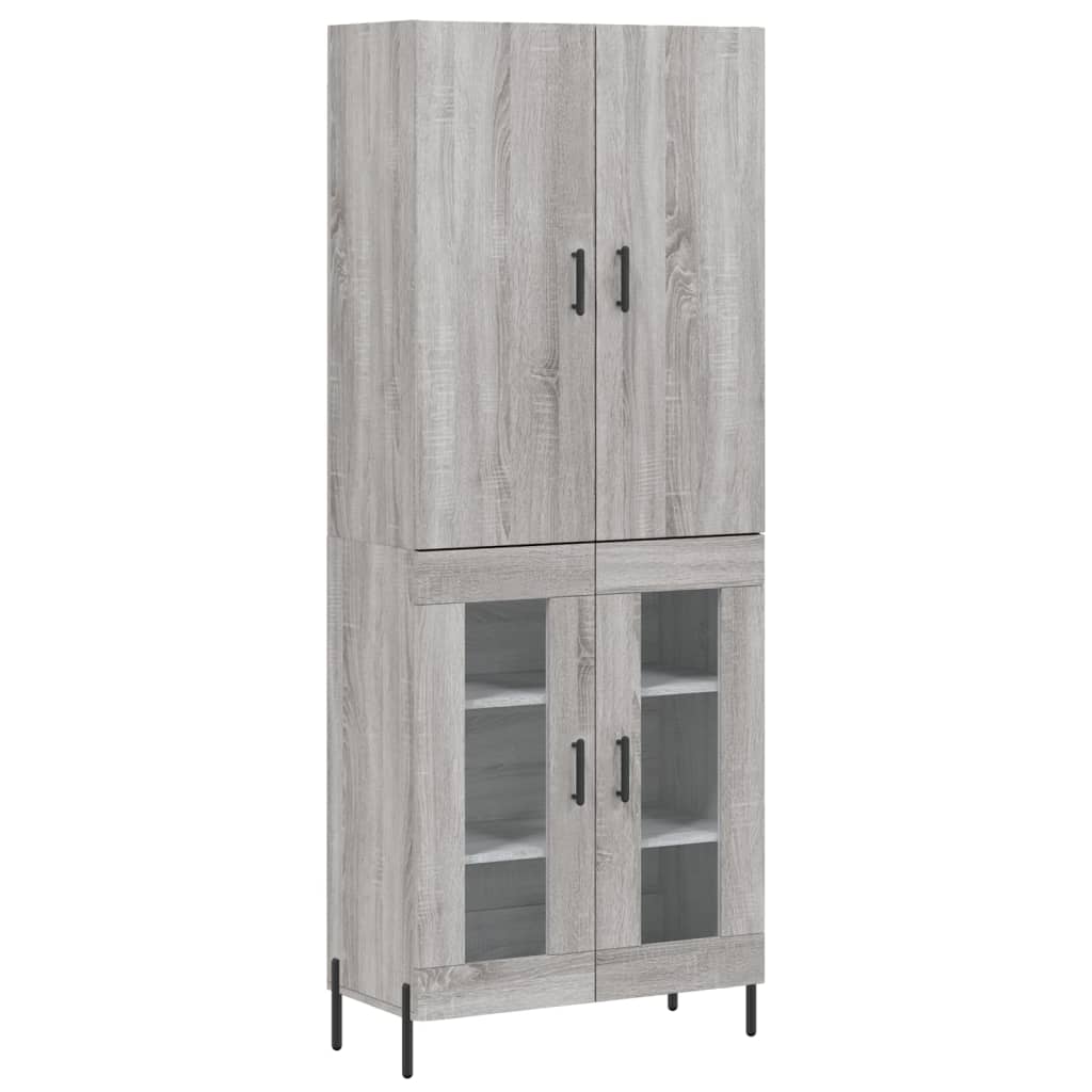 Ντουλάπι Γκρι Sonoma 69,5 x 34 x 180 εκ. Επεξεργασμένο Ξύλο - Pakobazaar