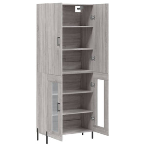 Ντουλάπι Γκρι Sonoma 69,5 x 34 x 180 εκ. Επεξεργασμένο Ξύλο - Pakobazaar