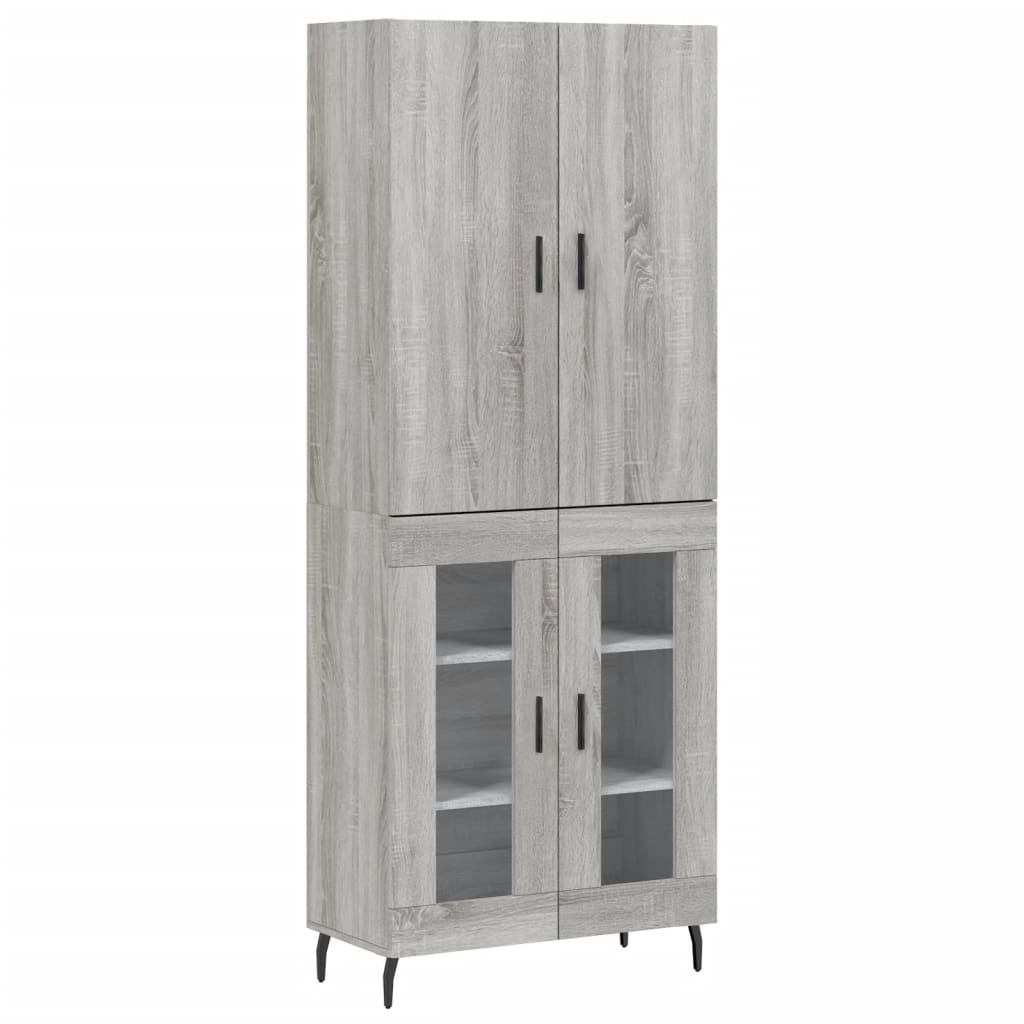 Ντουλάπι Γκρι Sonoma 69,5 x 34 x 180 εκ. Επεξεργασμένο Ξύλο