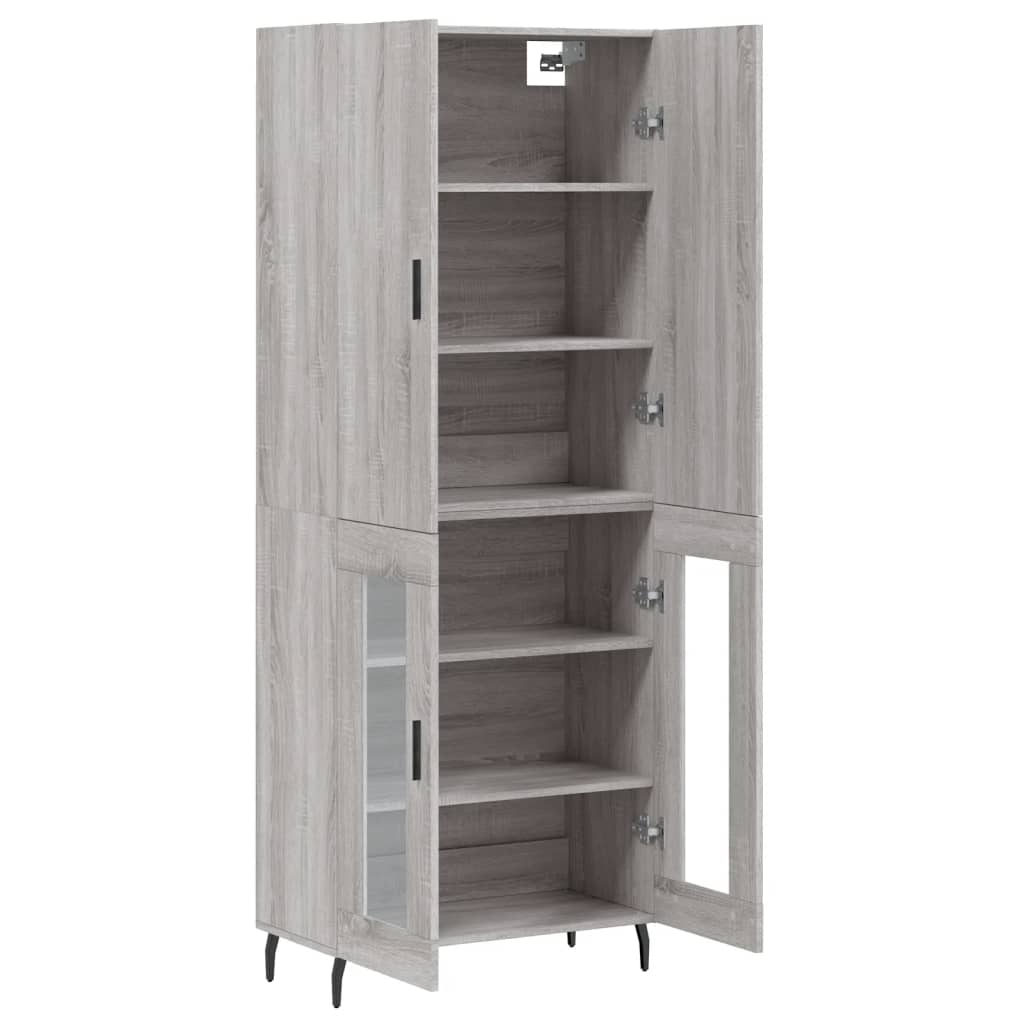 Ντουλάπι Γκρι Sonoma 69,5 x 34 x 180 εκ. Επεξεργασμένο Ξύλο