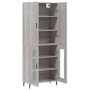 Ντουλάπι Γκρι Sonoma 69,5 x 34 x 180 εκ. Επεξεργασμένο Ξύλο