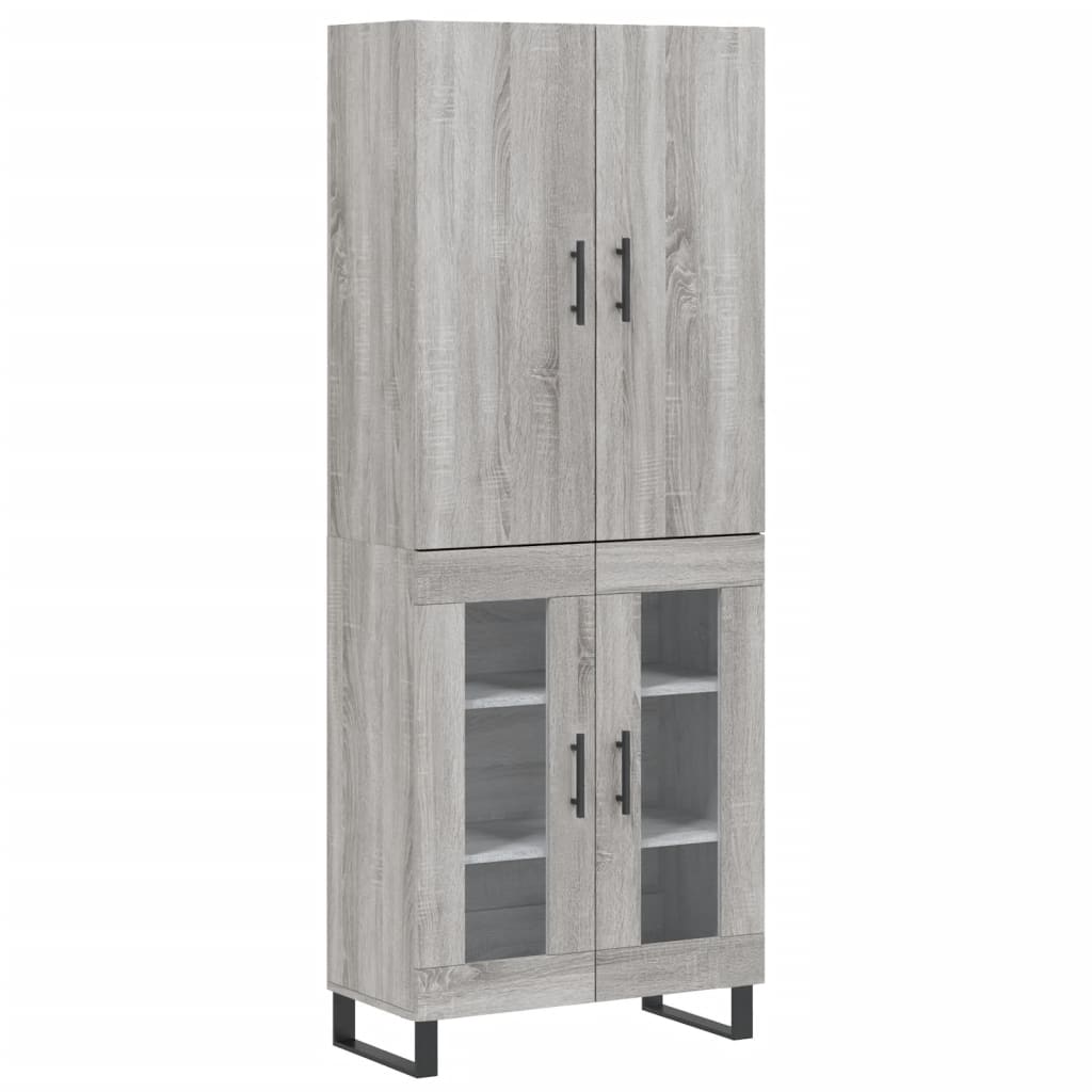 Ντουλάπι Γκρι Sonoma 69,5 x 34 x 180 εκ. Επεξεργασμένο Ξύλο