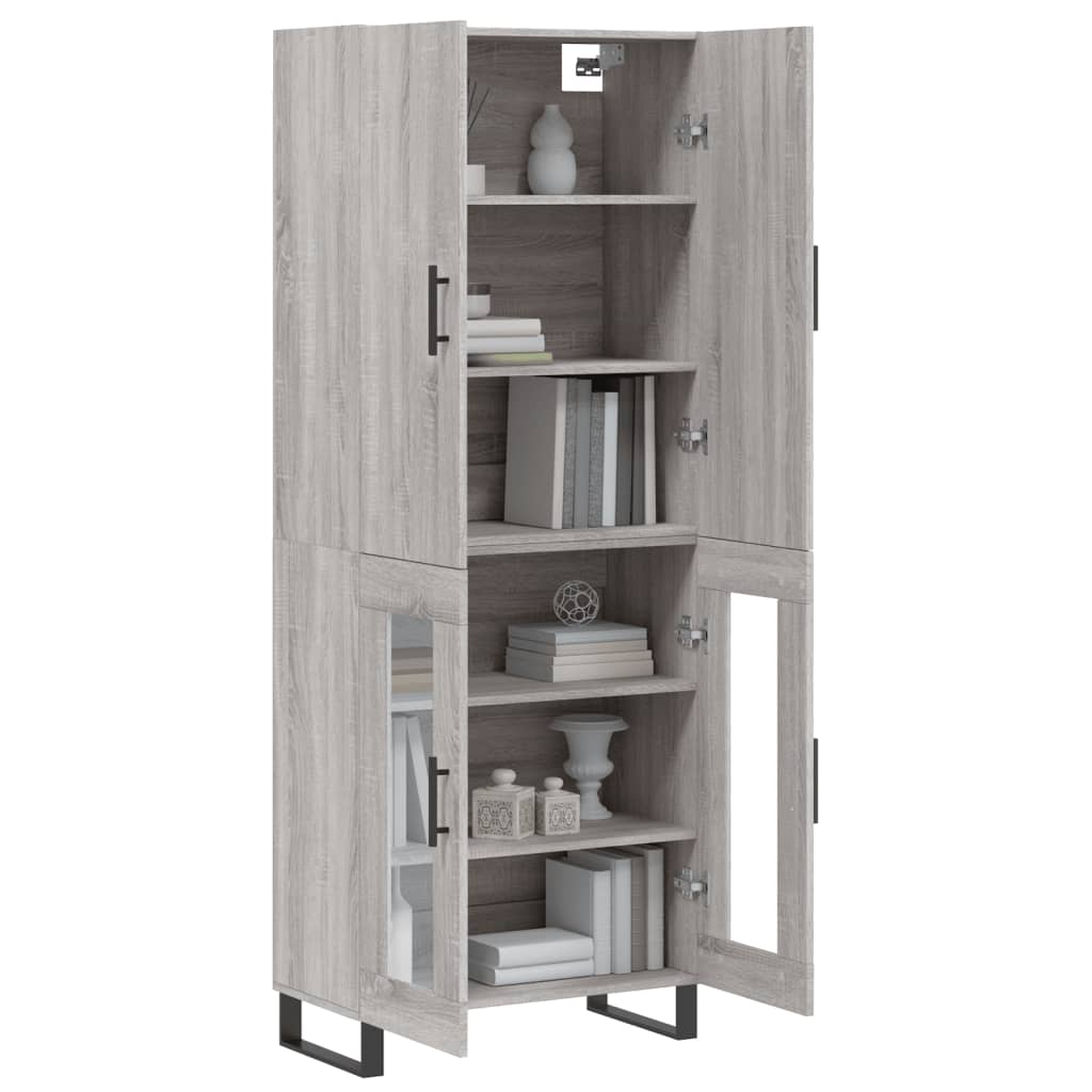 Ντουλάπι Γκρι Sonoma 69,5 x 34 x 180 εκ. Επεξεργασμένο Ξύλο