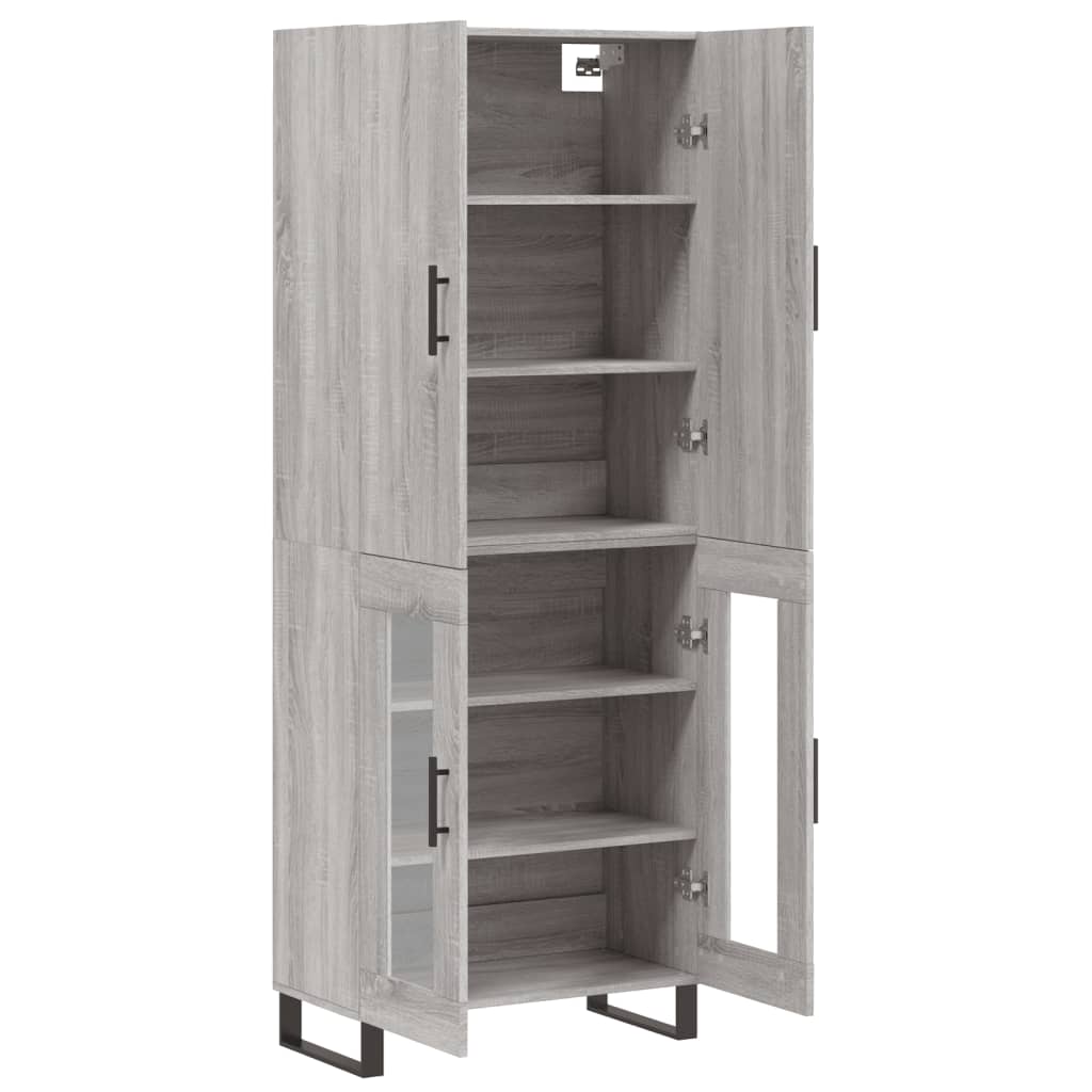 Ντουλάπι Γκρι Sonoma 69,5 x 34 x 180 εκ. Επεξεργασμένο Ξύλο