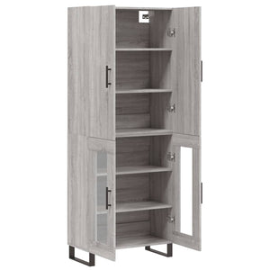 Ντουλάπι Γκρι Sonoma 69,5 x 34 x 180 εκ. Επεξεργασμένο Ξύλο