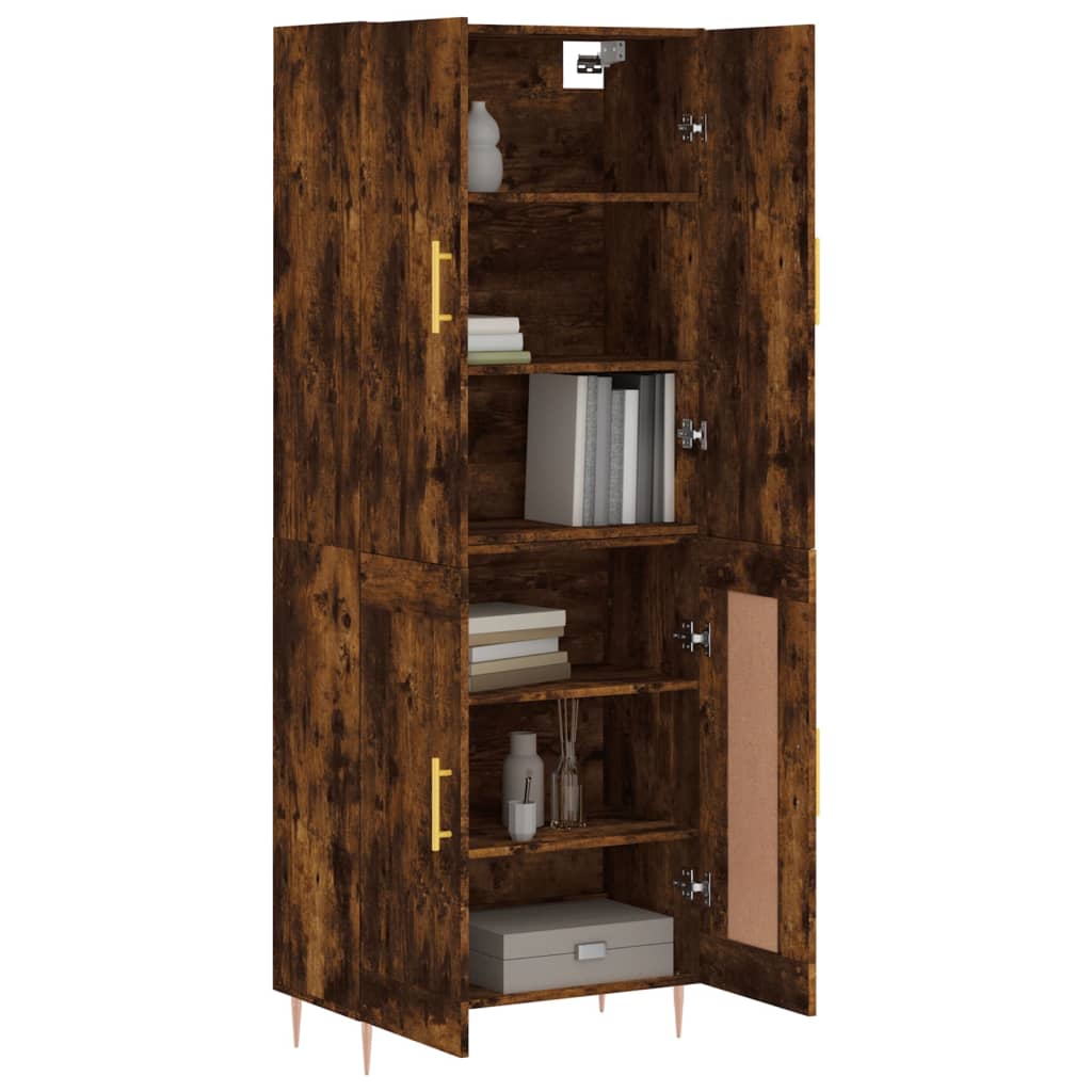 Ντουλάπι Καπνιστή Δρυς 69,5x34x180 εκ. από Επεξεργασμένο Ξύλο - Pakobazaar