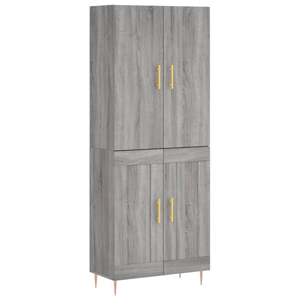 Ντουλάπι Γκρι Sonoma 69,5 x 34 x 180 εκ. Επεξεργασμένο Ξύλο