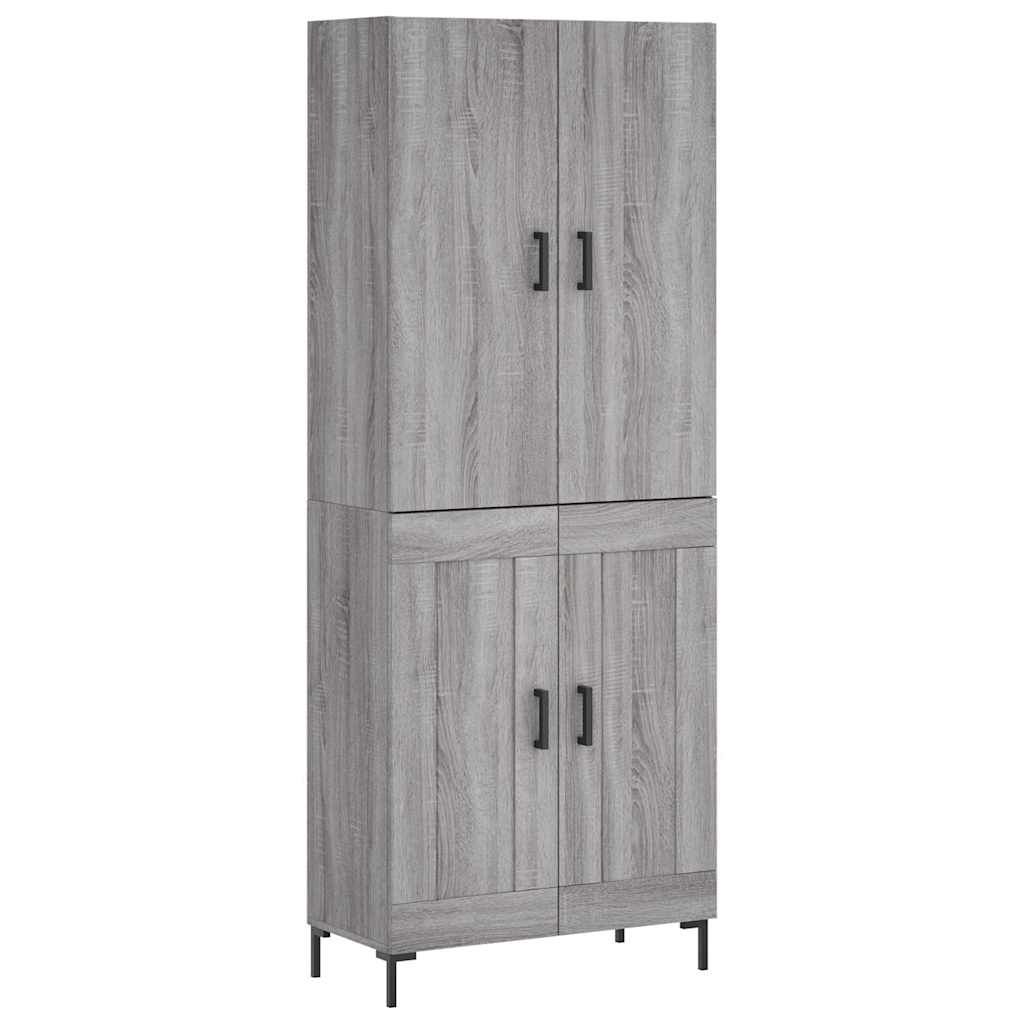 Ντουλάπι Γκρι Sonoma 69,5 x 34 x 180 εκ. Επεξεργασμένο Ξύλο