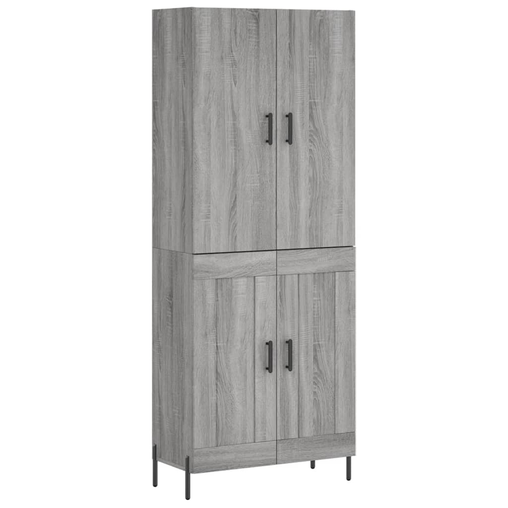 Ντουλάπι Γκρι Sonoma 69,5 x 34 x 180 εκ. Επεξεργασμένο Ξύλο