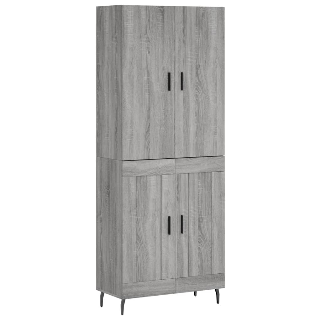 Ντουλάπι Γκρι Sonoma 69,5 x 34 x 180 εκ. Επεξεργασμένο Ξύλο - Pakobazaar