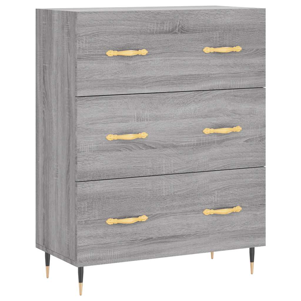 Ντουλάπι Γκρι Sonoma 69,5 x 34 x 180 εκ. Επεξεργασμένο Ξύλο