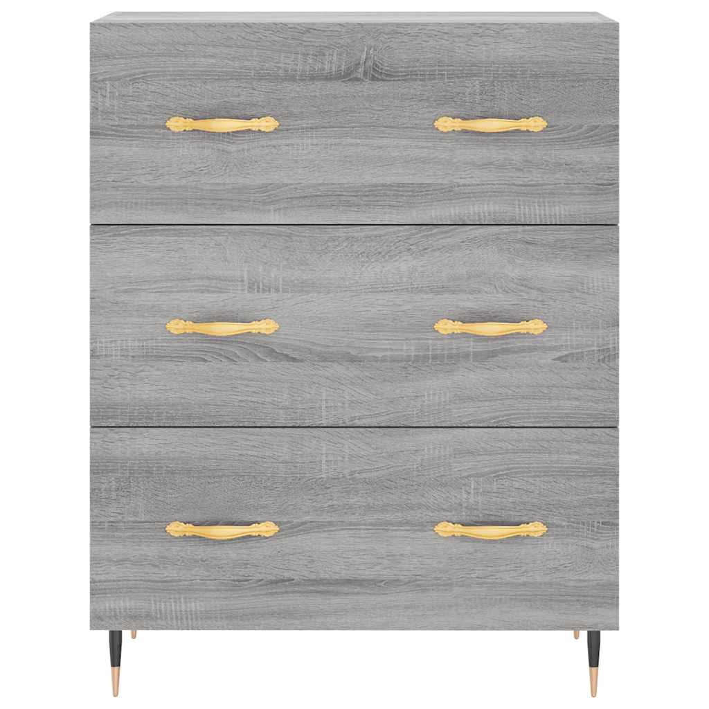 Ντουλάπι Γκρι Sonoma 69,5 x 34 x 180 εκ. Επεξεργασμένο Ξύλο