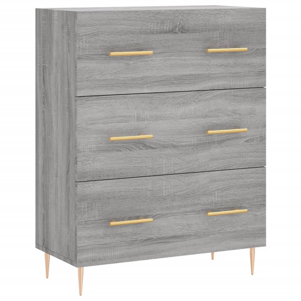 Ντουλάπι Γκρι Sonoma 69,5 x 34 x 180 εκ. Επεξεργασμένο Ξύλο
