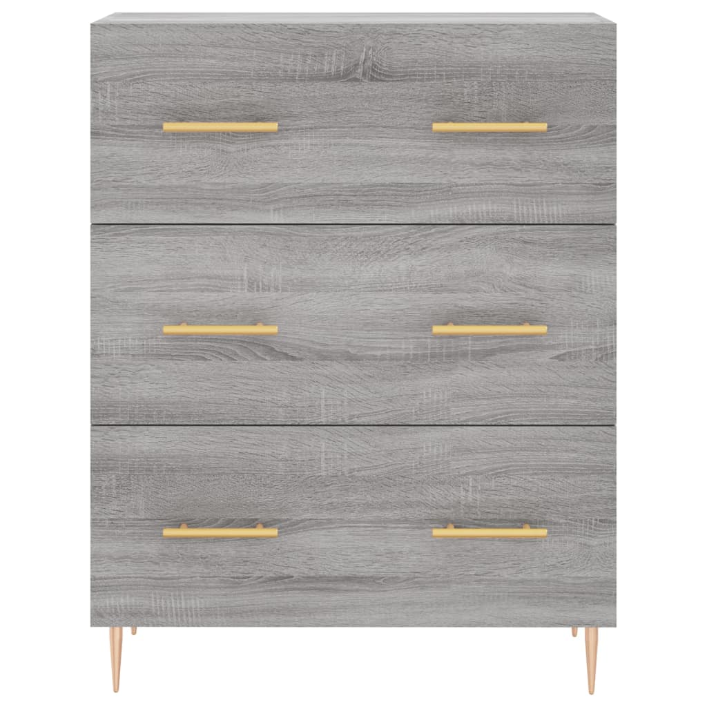 Ντουλάπι Γκρι Sonoma 69,5 x 34 x 180 εκ. Επεξεργασμένο Ξύλο