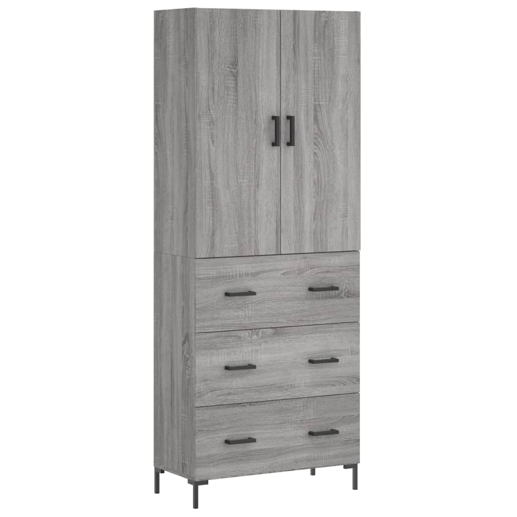 Ντουλάπι Γκρι Sonoma 69,5 x 34 x 180 εκ. Επεξεργασμένο Ξύλο