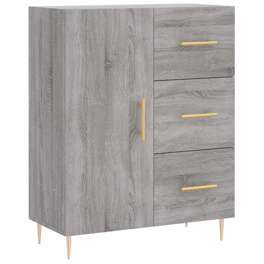 Ντουλάπι Γκρι Sonoma 69,5 x 34 x 180 εκ. Επεξεργασμένο Ξύλο