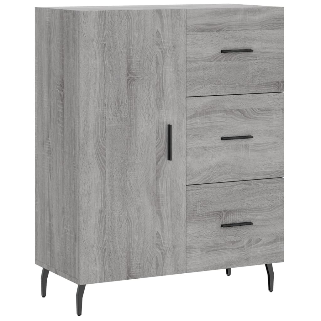 Ντουλάπι Γκρι Sonoma 69,5 x 34 x 180 εκ. Επεξεργασμένο Ξύλο
