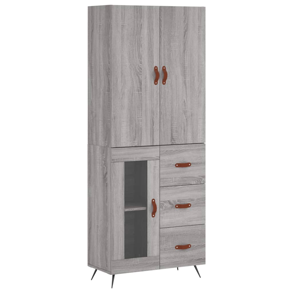 Ντουλάπι Γκρι Sonoma 69,5 x 34 x 180 εκ. Επεξεργασμένο Ξύλο