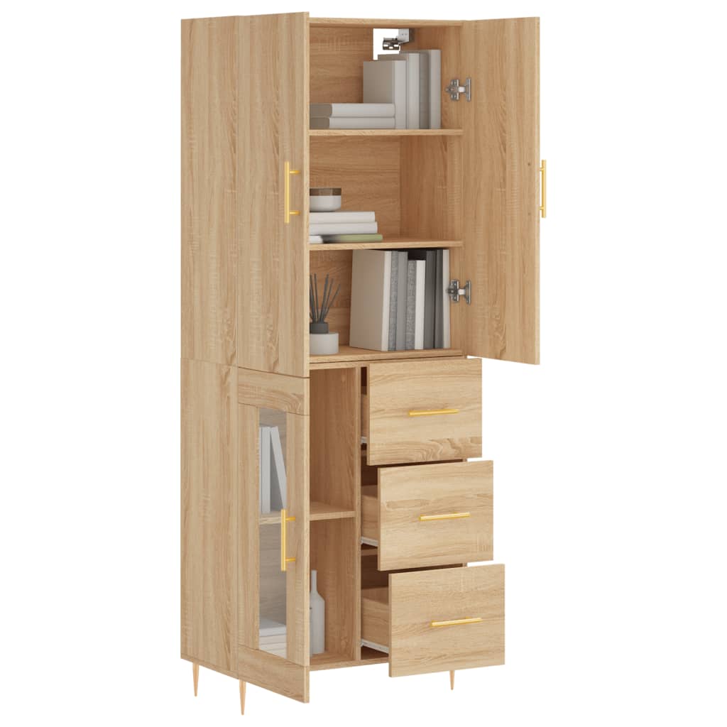 Ντουλάπι Sonoma δρυς 69,5 x 34 x 180 εκ. από Επεξεργασμένο Ξύλο