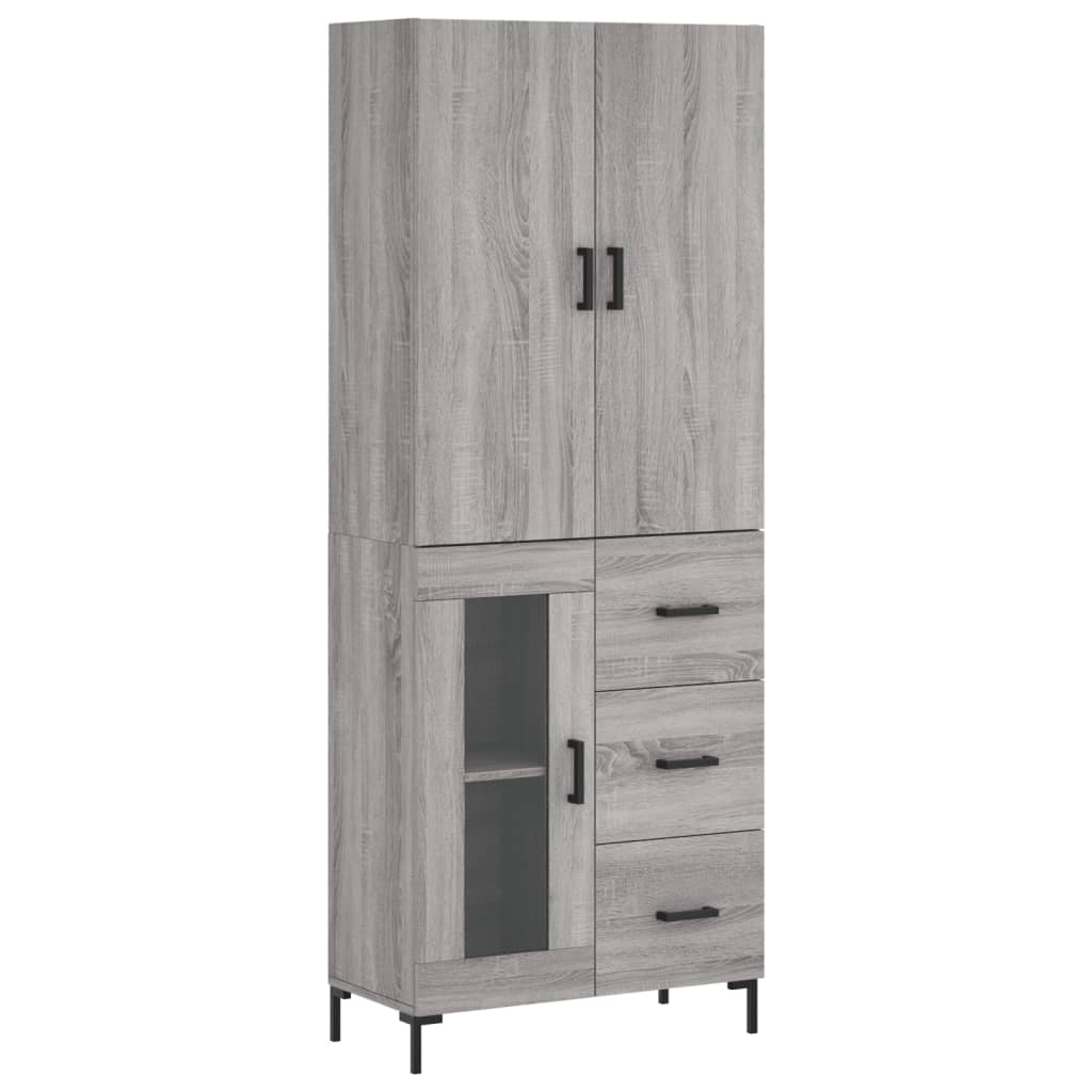 Ντουλάπι Γκρι Sonoma 69,5 x 34 x 180 εκ. Επεξεργασμένο Ξύλο