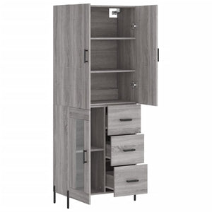 Ντουλάπι Γκρι Sonoma 69,5 x 34 x 180 εκ. Επεξεργασμένο Ξύλο