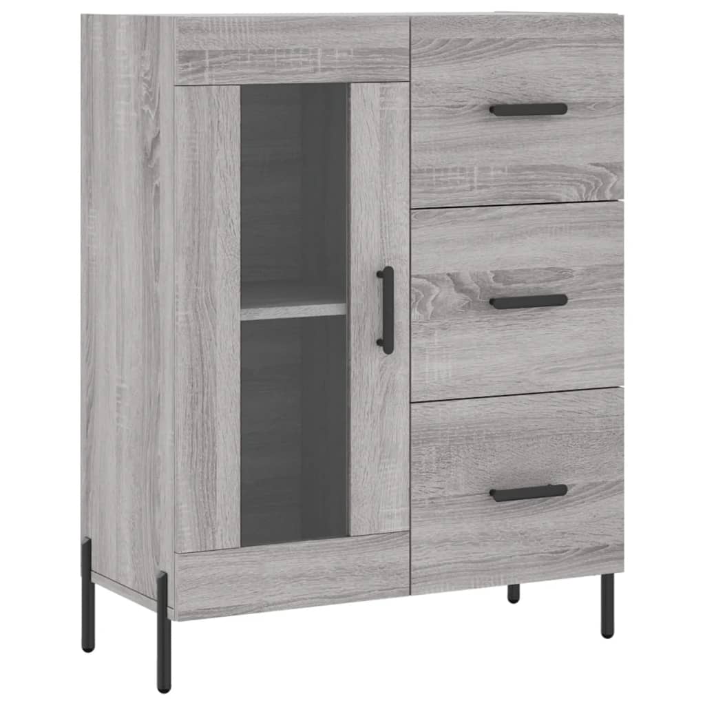 Ντουλάπι Γκρι Sonoma 69,5 x 34 x 180 εκ. Επεξεργασμένο Ξύλο