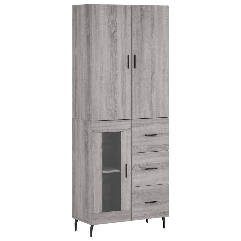Ντουλάπι Γκρι Sonoma 69,5 x 34 x 180 εκ. Επεξεργασμένο Ξύλο