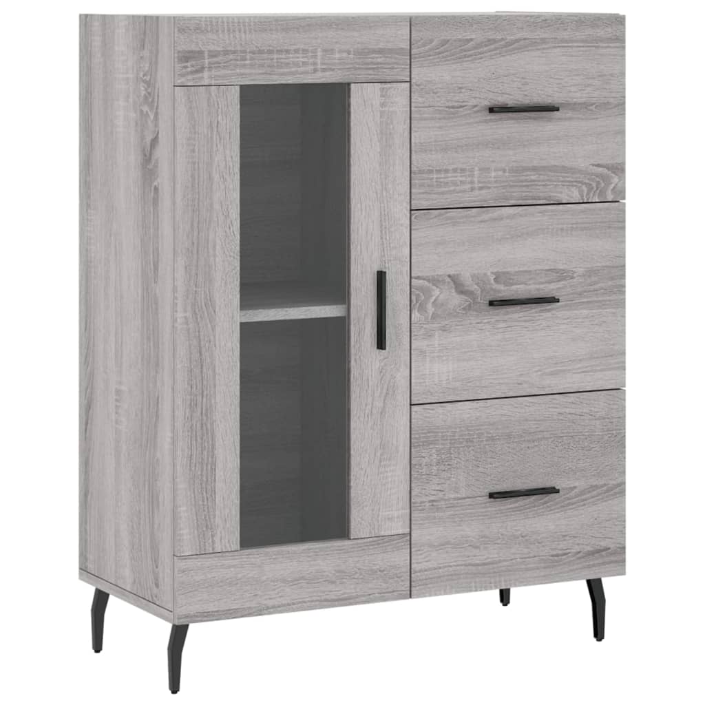 Ντουλάπι Γκρι Sonoma 69,5 x 34 x 180 εκ. Επεξεργασμένο Ξύλο