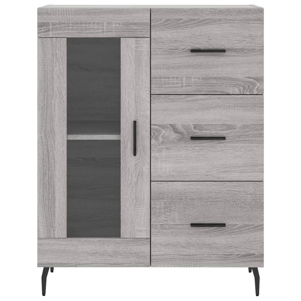 Ντουλάπι Γκρι Sonoma 69,5 x 34 x 180 εκ. Επεξεργασμένο Ξύλο