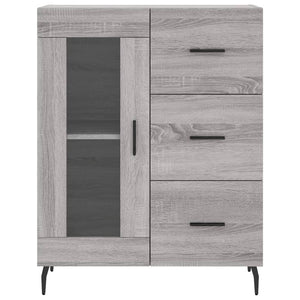 Ντουλάπι Γκρι Sonoma 69,5 x 34 x 180 εκ. Επεξεργασμένο Ξύλο