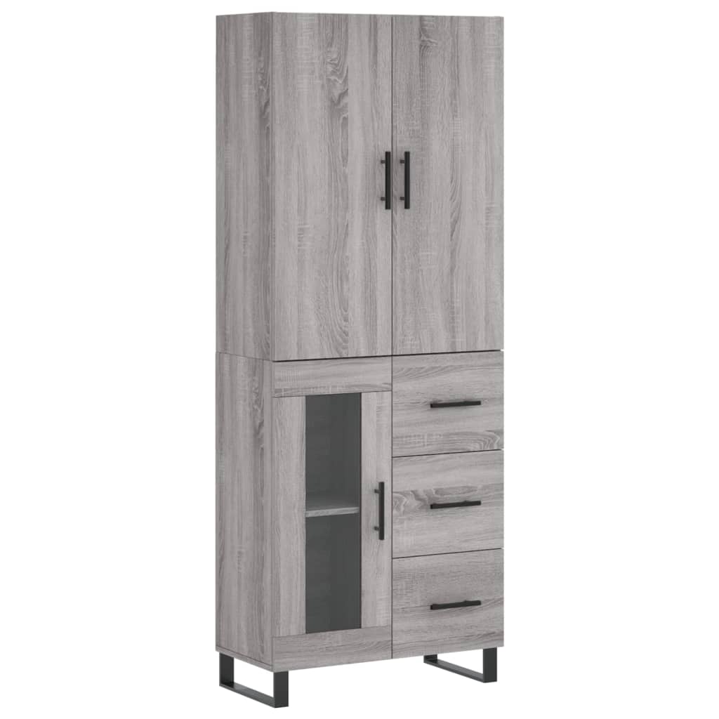 Ντουλάπι Γκρι Sonoma 69,5 x 34 x 180 εκ. Επεξεργασμένο Ξύλο