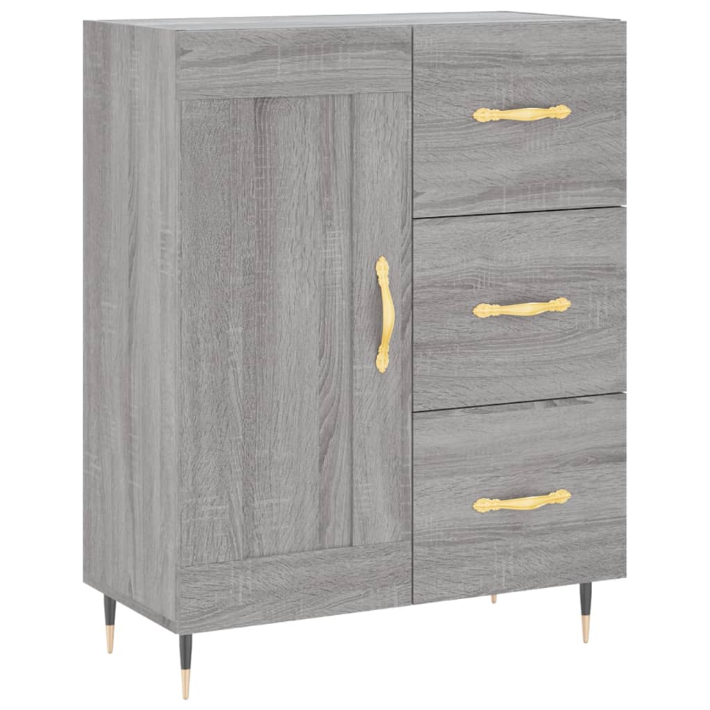 Ντουλάπι Γκρι Sonoma 69,5 x 34 x 180 εκ. Επεξεργασμένο Ξύλο