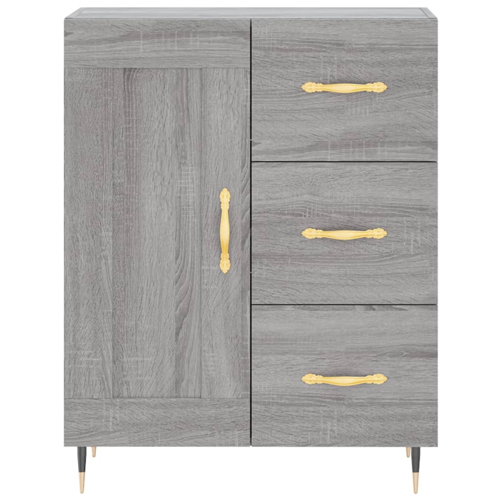 Ντουλάπι Γκρι Sonoma 69,5 x 34 x 180 εκ. Επεξεργασμένο Ξύλο