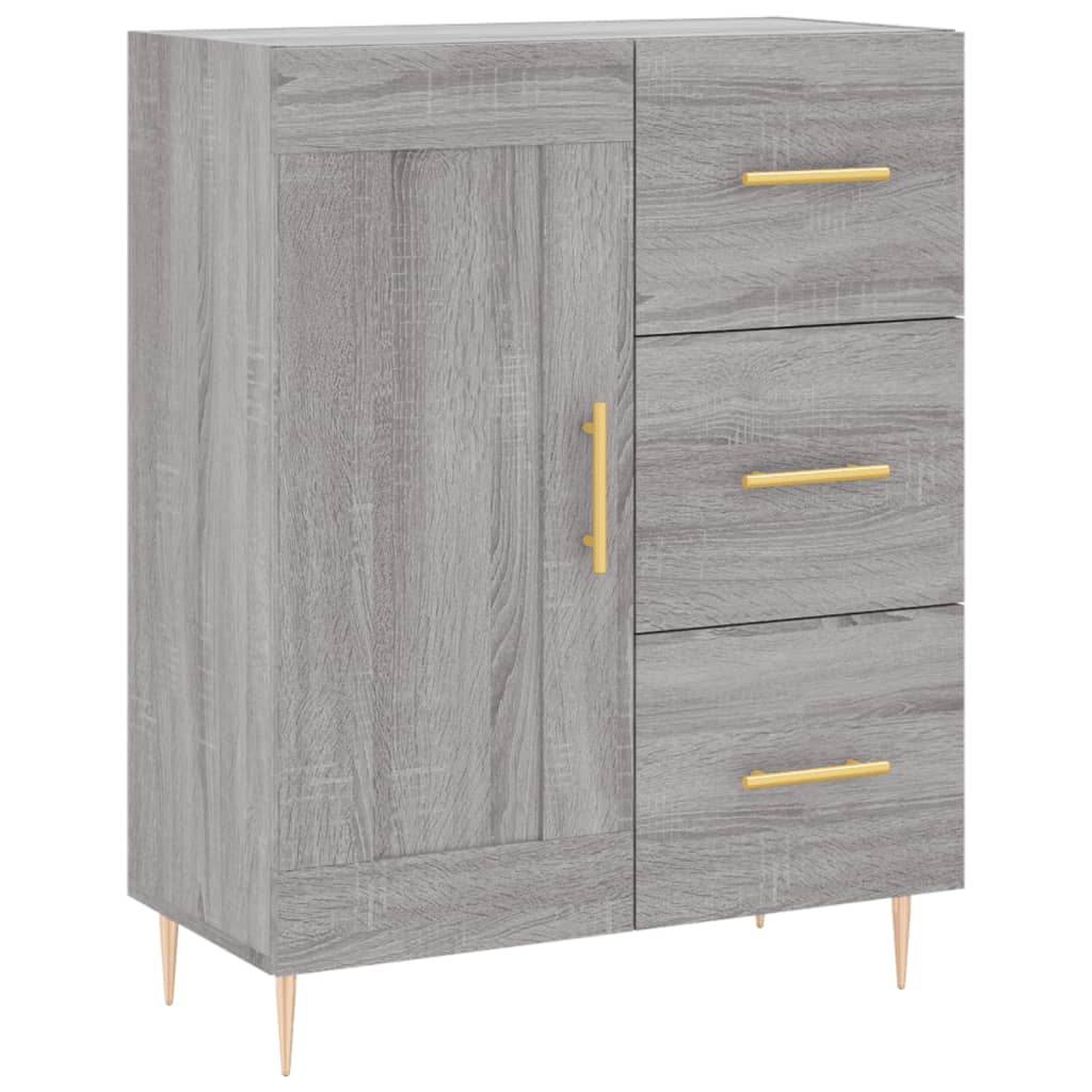 Ντουλάπι Γκρι Sonoma 69,5 x 34 x 180 εκ. Επεξεργασμένο Ξύλο - Pakobazaar