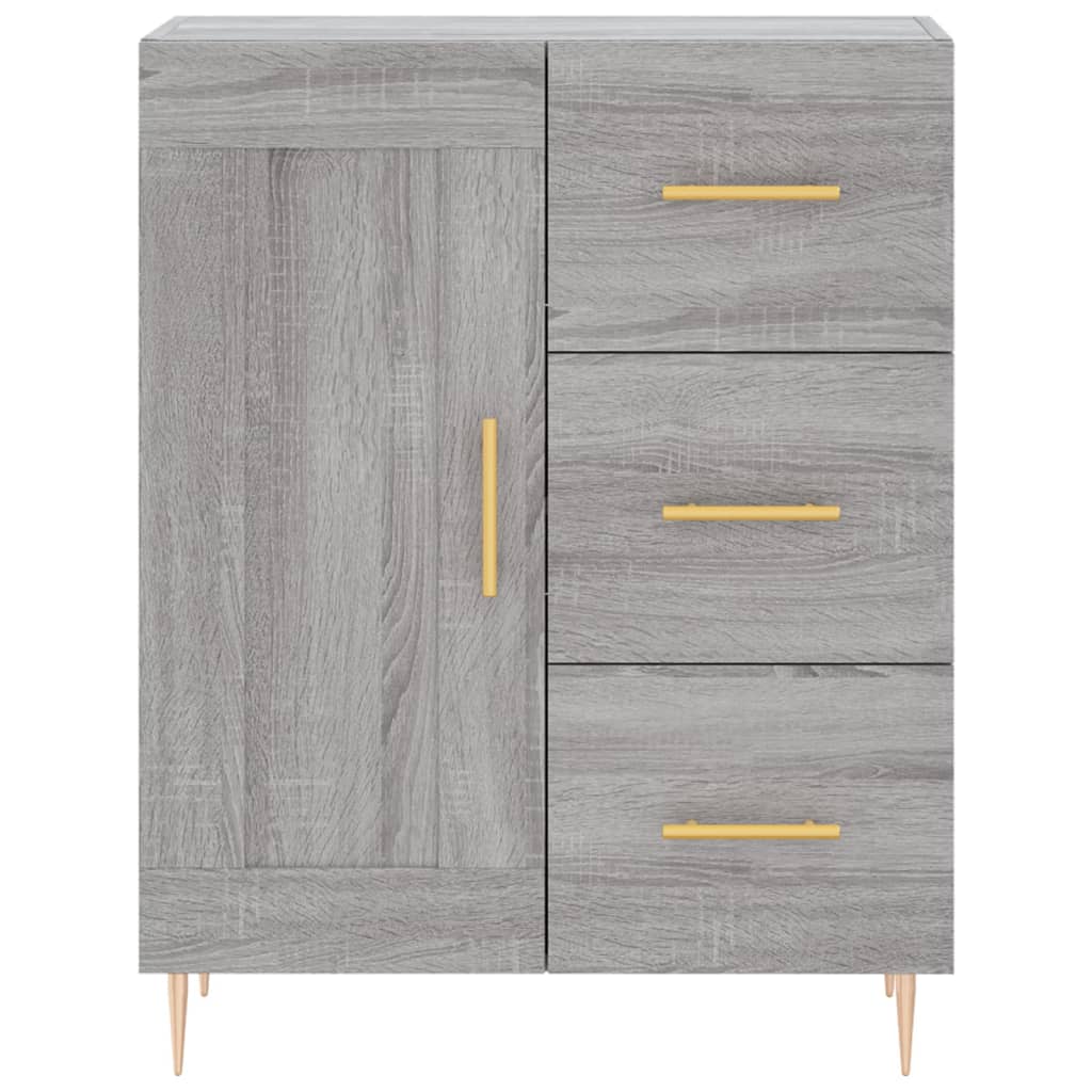 Ντουλάπι Γκρι Sonoma 69,5 x 34 x 180 εκ. Επεξεργασμένο Ξύλο - Pakobazaar