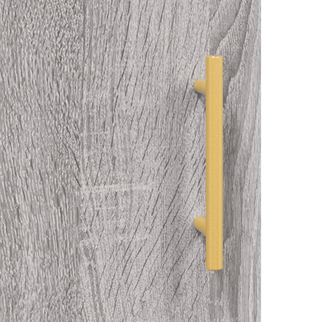 Ντουλάπι Γκρι Sonoma 69,5 x 34 x 180 εκ. Επεξεργασμένο Ξύλο - Pakobazaar
