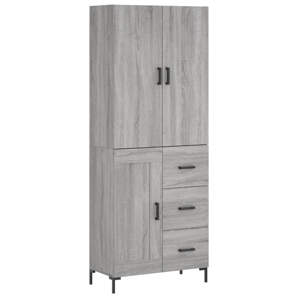 Ντουλάπι Γκρι Sonoma 69,5 x 34 x 180 εκ. Επεξεργασμένο Ξύλο